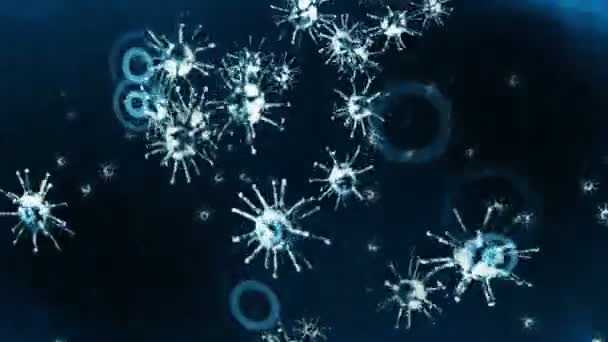 Escudo Protección Sanitaria Concepto Del Sistema Inmunológico Médico Bacterias Virus — Vídeo de stock