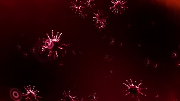 保健保护盾 医疗免疫系统的概念 细菌和病毒防御 抗药性抗菌素 循环动画 — 图库视频影像
