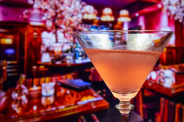 Cocktail Cosmopolita Vidro Martini — Fotografia de Stock
