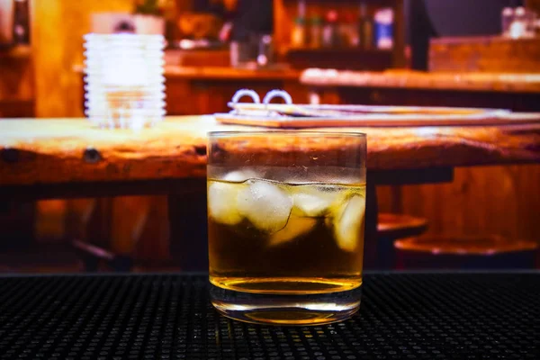 Pate Cocktail Mit Eis Becherglas — Stockfoto