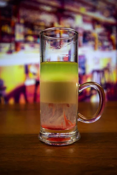 Hiroshima Cocktail Layered Shot — Stock Photo, Image