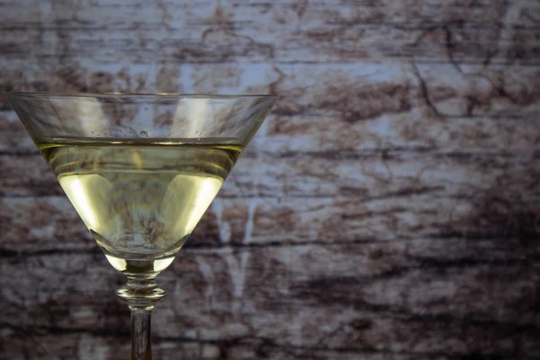 White vermouth in a martini glass