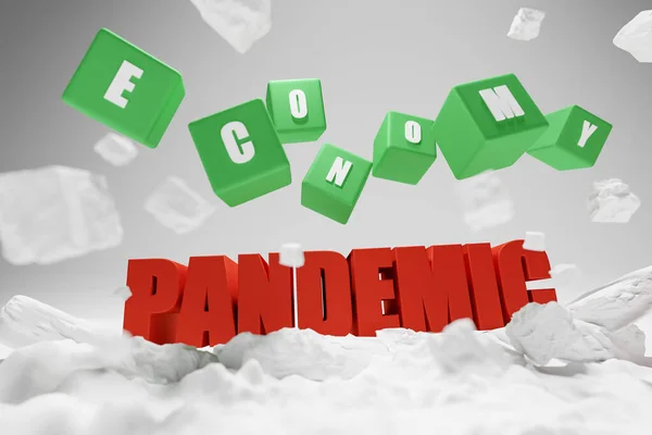 Salgın sırasında ekonomi, ekonomik etki, 3D görüntüleme