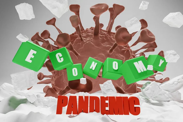 Salgın sırasında ekonomi, ekonomik etki, 3D görüntüleme