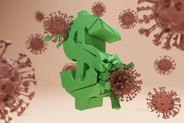 Salgın sırasında ekonomi, ekonomik etki, 3D görüntüleme