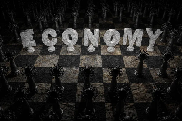 Salgın sırasında ekonomi, ekonomik etki, 3D görüntüleme