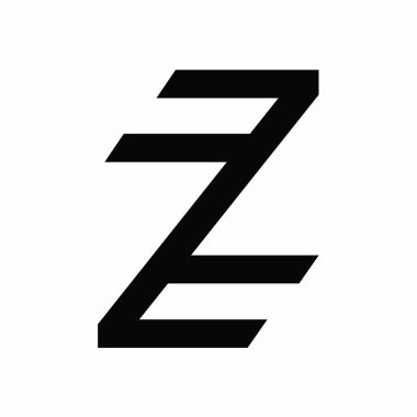 Zz logosu, monogram, vektör