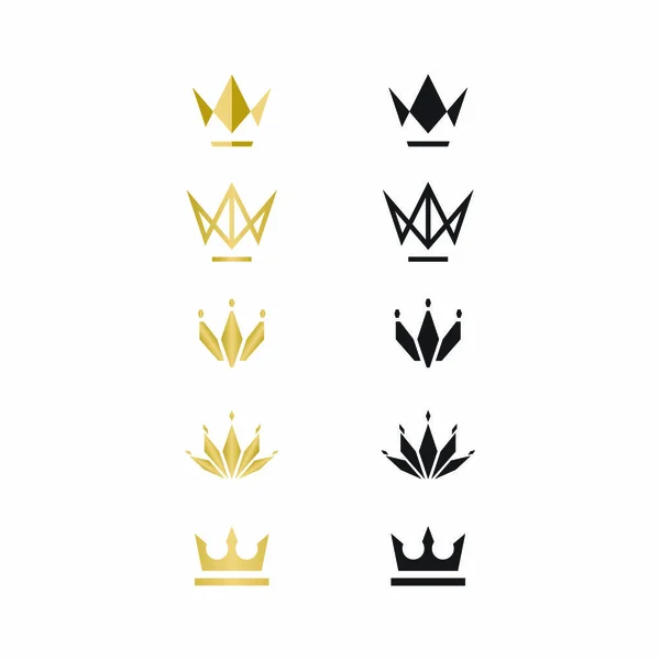 Логотип короны, иллюстрация, вектор — стоковый вектор