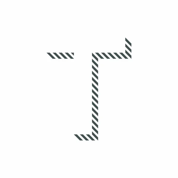 T logo, monogram, vektor — Stockový vektor