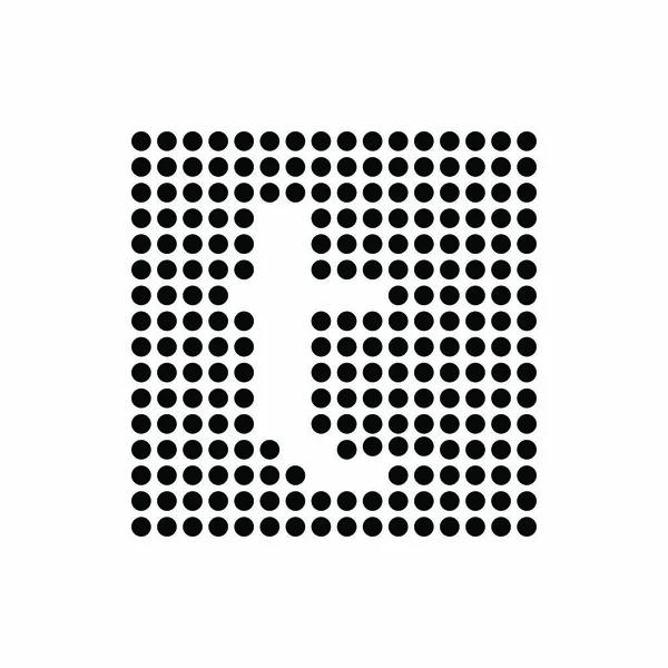T logosu, monogram, vektör