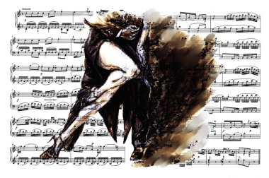 Müzik ders kitabı. Notes.Tango.