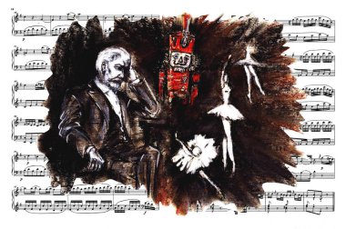 Müzik ders kitabı. Fındıkkıran Notes.Chaikovsky..