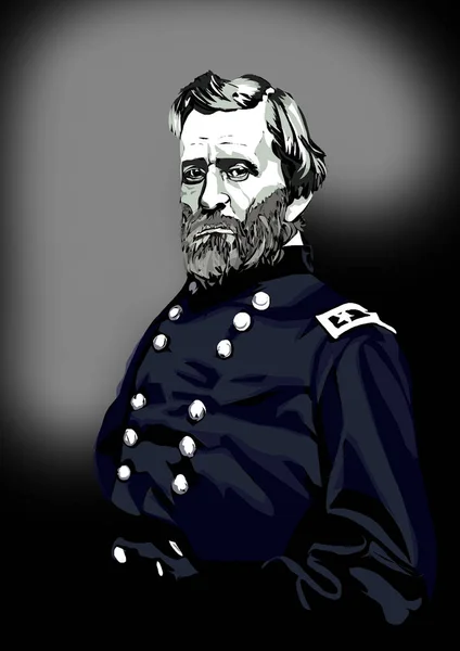 Ulysses Grant 18E Président Américain — Photo