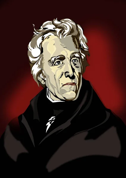 Andrew Jackson Prezydent Stanów Zjednoczonych 1829 1837 Pierwszy Prezydent Stanów — Zdjęcie stockowe