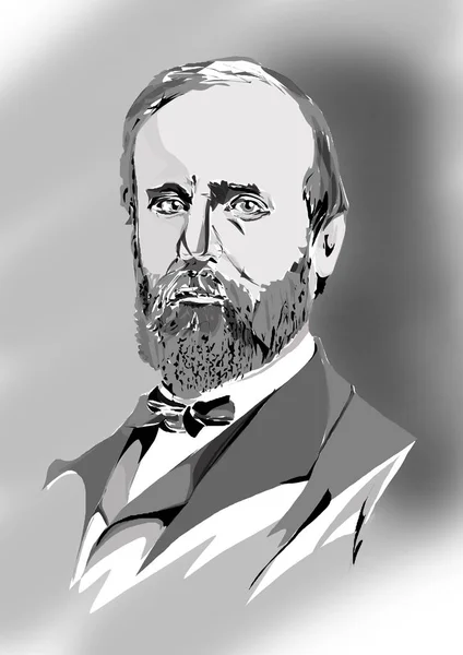 Rutherford Birchard Hayes Den Nittonde Presidenten Förenta Staterna Mars 1877 — Stockfoto