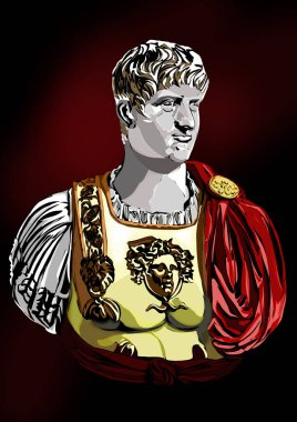 Nero Emperor of Rome. clipart