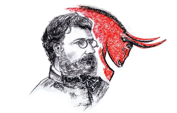 Desenho Pastel Alexander Sezr Leopold Bizet Compositor Francês Período Romântico — Fotografia de Stock