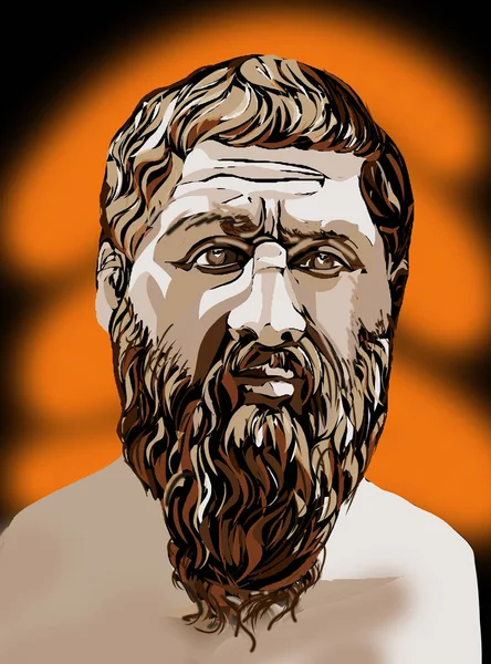 Платон Древнегреческий Философ Ученик Сократа Учитель Аристотеля Платон Первый Философ — стоковое фото