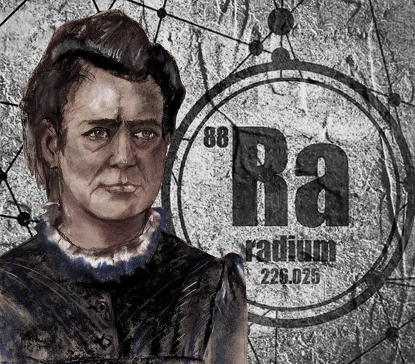 Bir dizi büyük kimyacı. Maria Sklodowska Curie Polonyalı ve Fransız bir bilim adamıdır. Sorbonne 'un ilk kadın öğretmeni. Fizik veya Kimya dalında Nobel Ödülü kazandı. 