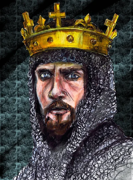 Серія Королів Англії Річард Iii Король Англії 1483 Року Останній — стокове фото