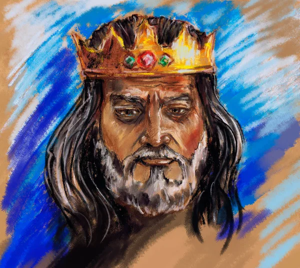 イギリスの王のシリーズ アーサー王は 6世紀の英国の伝説的な指導者であるログレ王国の支配者です 有名なケルトの英雄 英国の叙事詩の英雄 — ストック写真