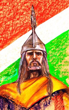 Avrupa 'nın bir dizi kralı. Macaristan Kralları. Arpad, Macarlar 'ın hükümdarı. Arpad Hanedanlığının Kurucusu.