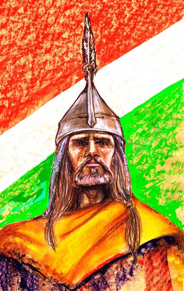 Series Kings Europe Kings Hungary Arpad Ruler Hungarians Founder Arpad — Stock Photo, Image