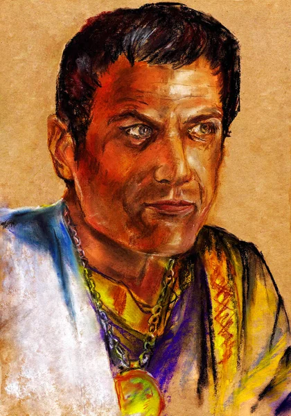 Μια Σειρά Από Μεγάλους Στρατηγούς Marc Licinius Crassus Αρχαίος Ρωμαίος — Φωτογραφία Αρχείου