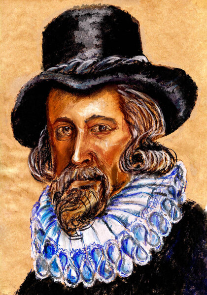 A series of great philosophers. Francis Bacon is an English philosopher, historian, politician, founder of empiricism and English materialism.