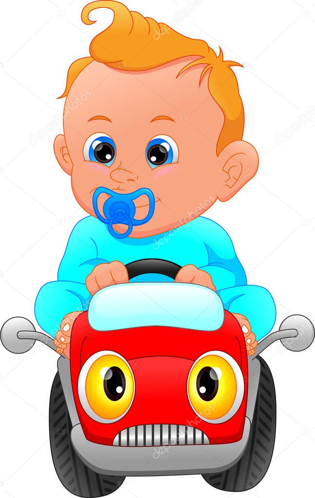 cute baby driving car toy