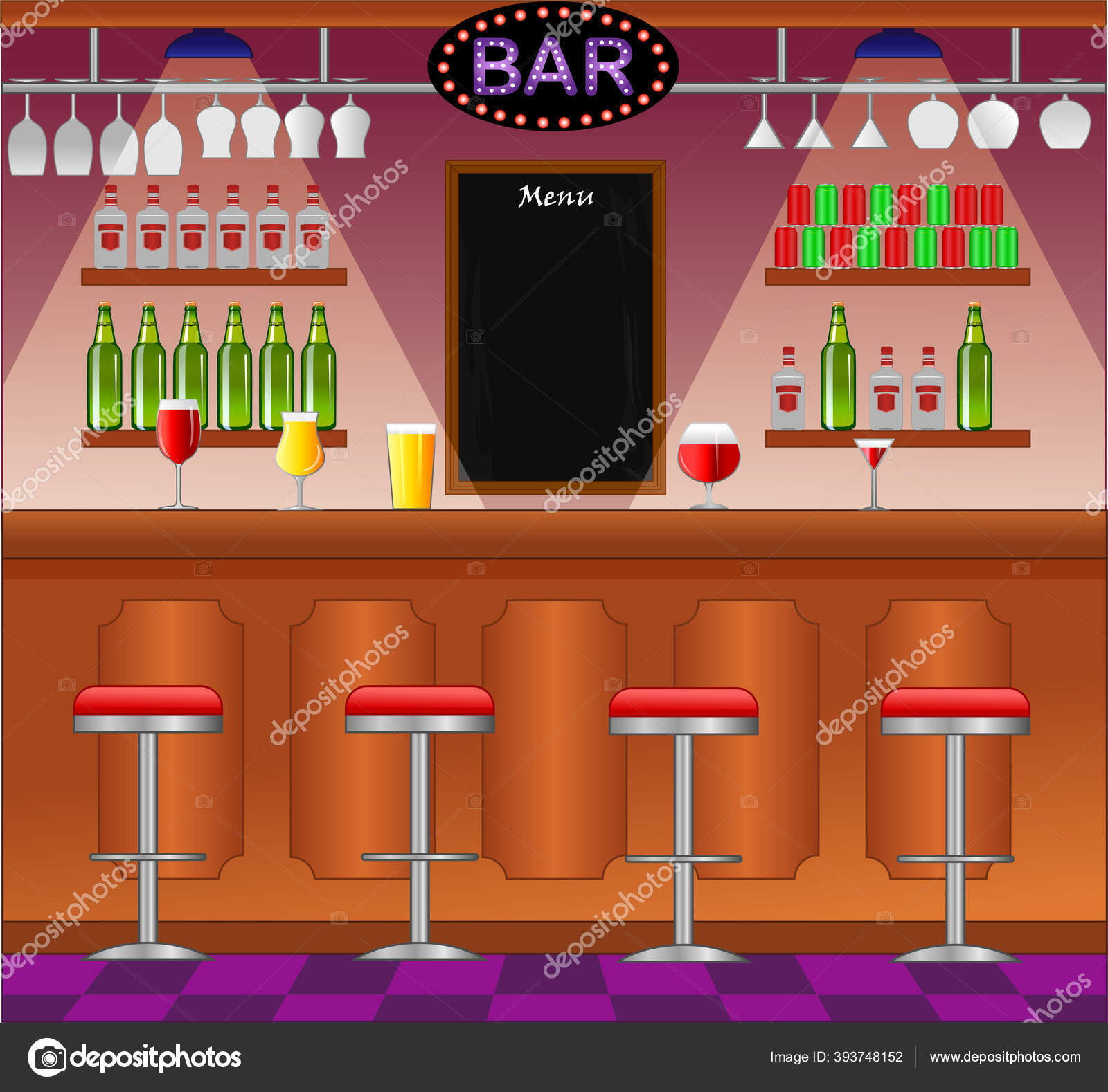 カフェ バーのインテリア ストックベクター C Lawangdesign カフェ バーのインテリア ストックベクター C Lawangdesign
