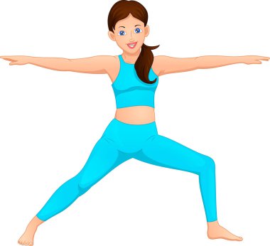 Yoga yapan genç kadınlar