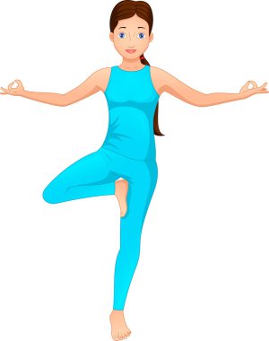 Yoga yapan genç kadınlar