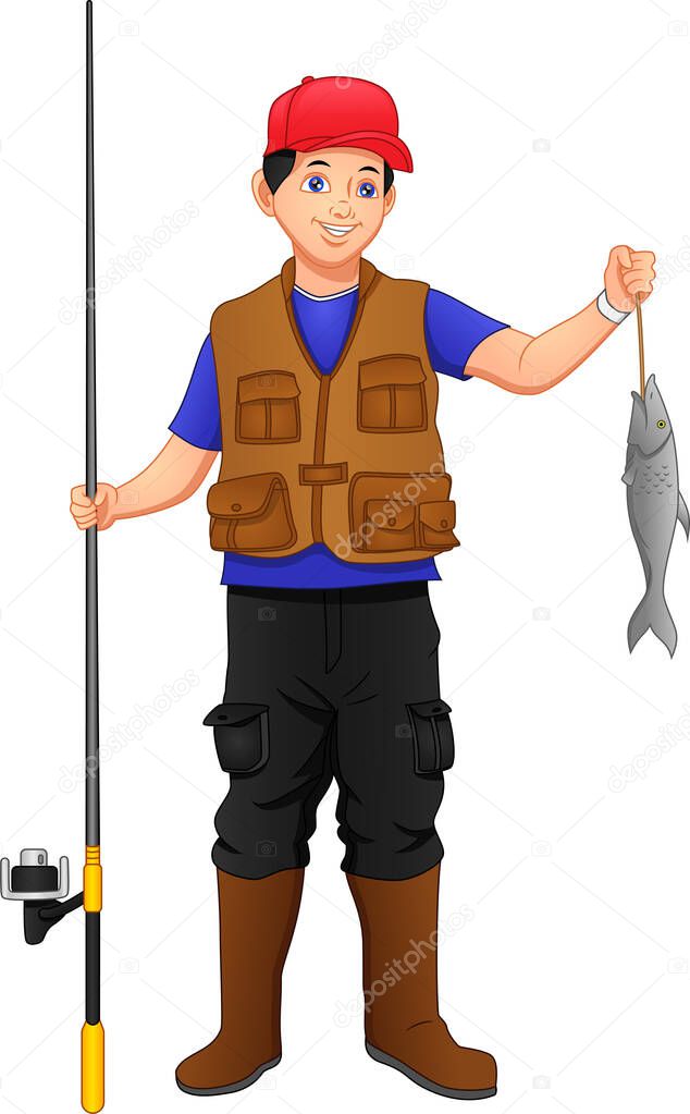 Un Conjunto De Artículos De Pesca Para La Captura De Peces Con Una Línea Y  Un Gancho. Stock de ilustración - Ilustración de pesca, objeto: 247807011