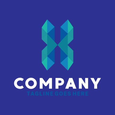 Kristal Logo İş ve Şirket İçin İlham Tasarımı.