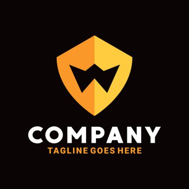 İş ve Şirket için Kalkan Logosu Tasarımı İlham.