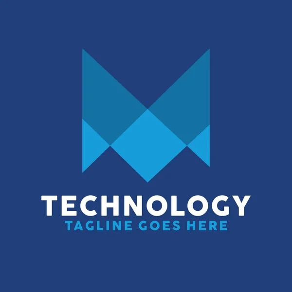 Inspiration de conception de logo de technologie pour l'entreprise et la compagnie — Image vectorielle