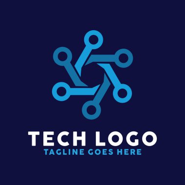 Line Tech Logo Tasarımı İş ve Şirket İçin İlham