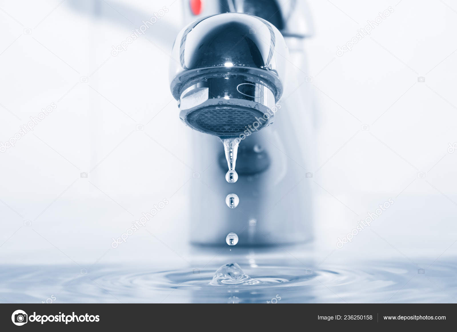 water from a tap