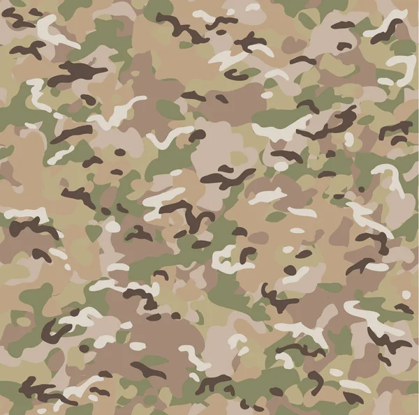 Camouflage Seamless Pattern Fashionable Military Print — Stock Vector