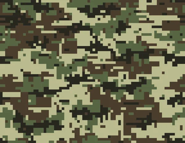 Camuflagem Digital Padrão Sem Costura — Vetor de Stock