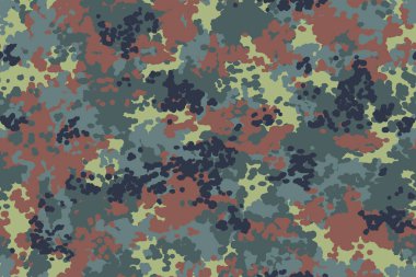 Alman Flecktarn kamuflaj. Seamless modeli vardır siyah, koyu yeşil, zeytin, kirmizi-kahverengi ve sarı-bej renk. 