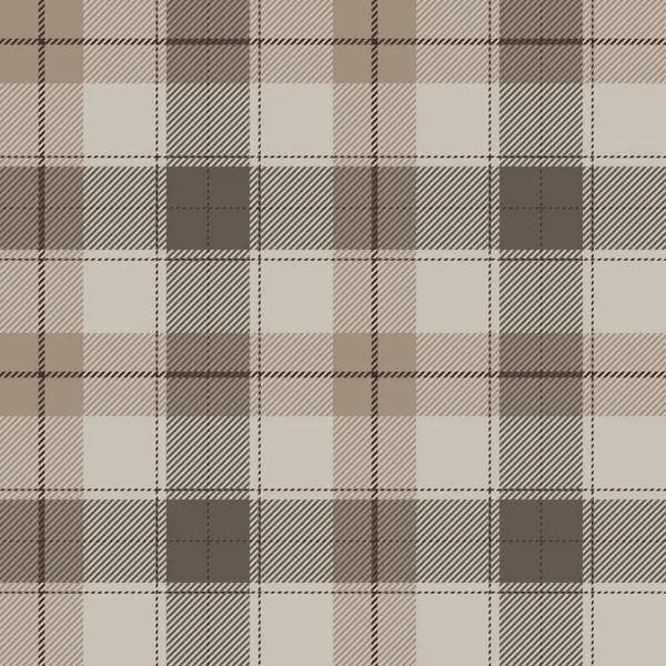 Plaid Tartan Jednolity Wzór Brąz Khaki Tan Szkocki Drwal Hipster — Wektor stockowy