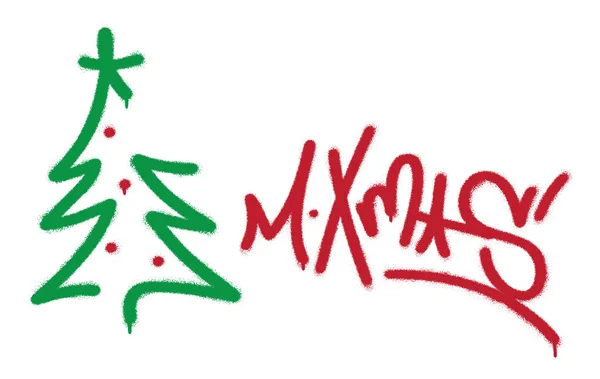 Grafiti etiketi '' M.Xmas'' (kısaltma 