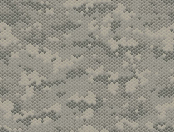 Camouflage Motif Sans Couture Texture Peau Serpent Nuances Noir Gris — Image vectorielle