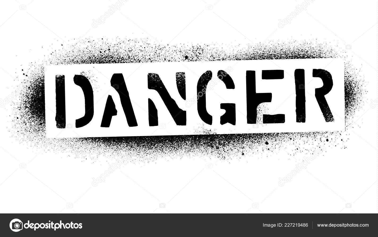 Danger abstract Black and White Stock Photos & Images - Alamy