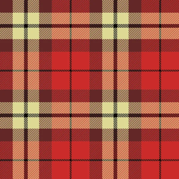 タータン の格子縞のパターン ベージュと黒のストライプ スコットランド 木こり 流行に敏感なファッションのスタイル — ストックベクタ