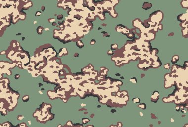 Rus askeri kamuflaj. Seamless modeli. Dört renk düzeni.