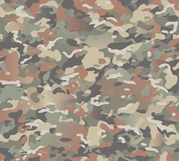 Camouflage Nahtlose Muster Gradienten Effekt — Stockvektor