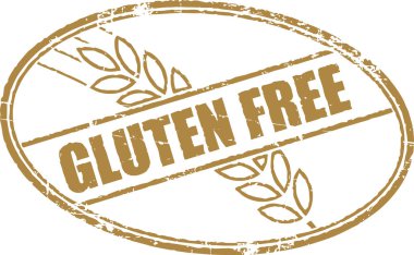 Grunge damgası 'Glütensiz'